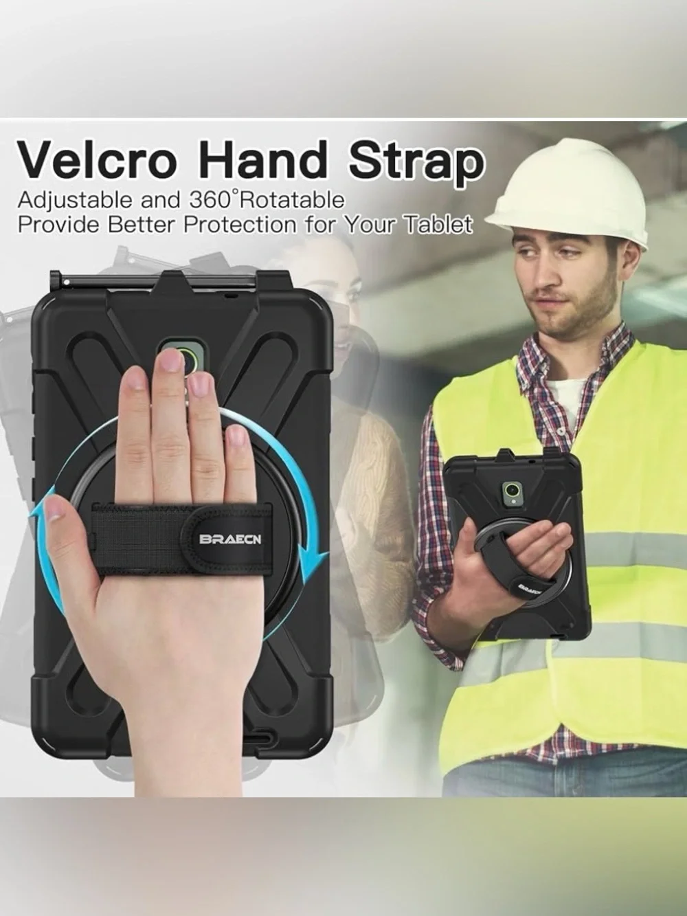 Case for Samsung Galaxy Tab Active 5 / Active 3-8” Rugged Protective Cover.